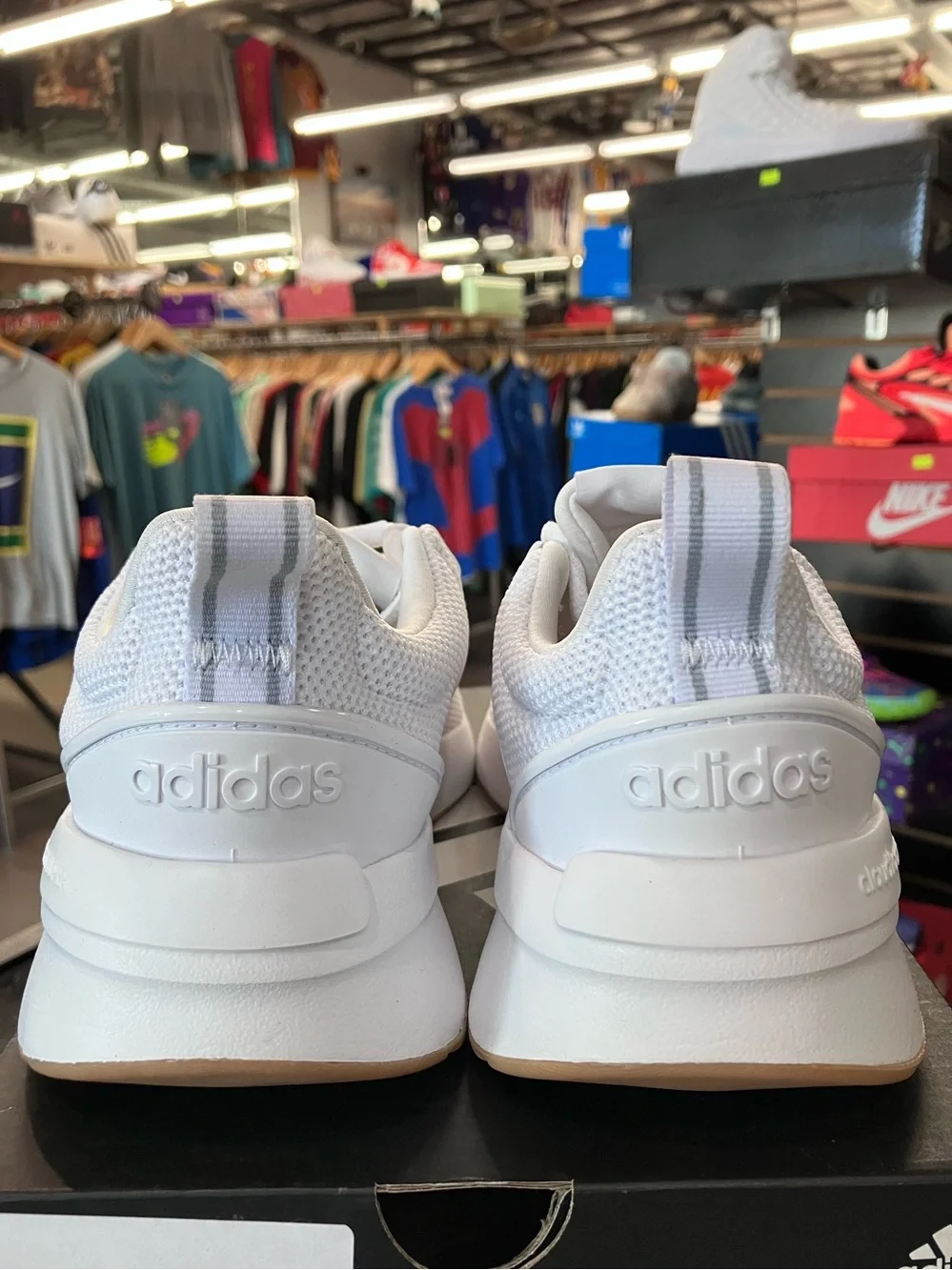 Women’s Adidas Racer TR21 White Gum Size 6